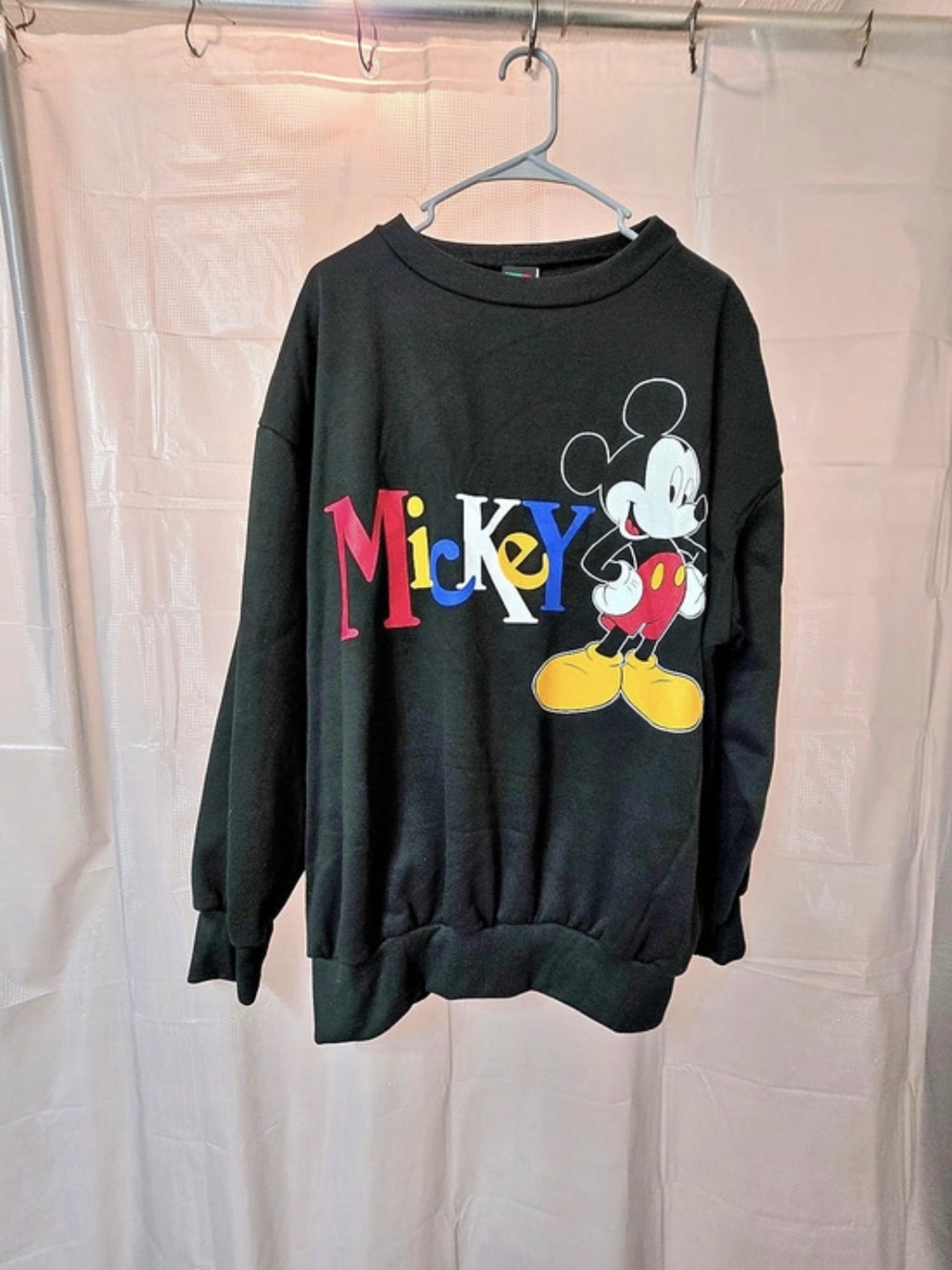 Disney Mickey Unlimited Mickey Graphic Sweatshirt Black Size 1X